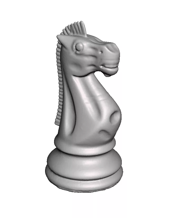 Modelo 3D de pieza de ajedrez (caballo)